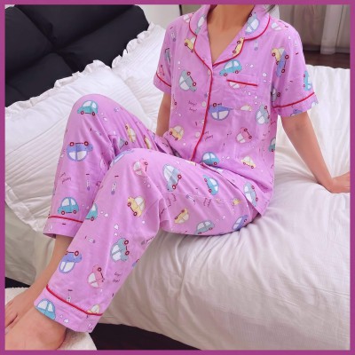 Women's Printed PJ Set – 2 Piece Sleepwear Set | Soft Breathable Nightwear for Women