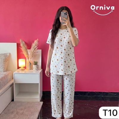 Women’s 2 Piece All Over Printed Loungewear Set