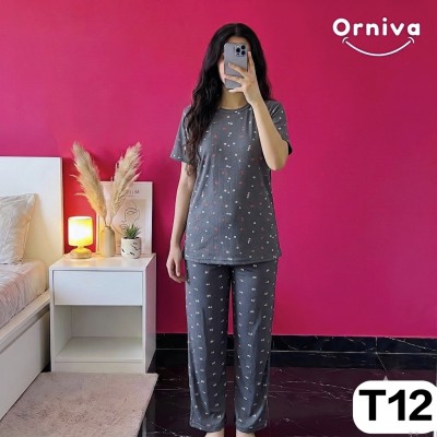 Women’s 2 Piece All Over Printed Loungewear Set