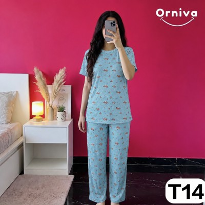 Women’s 2 Piece All Over Printed Loungewear Set