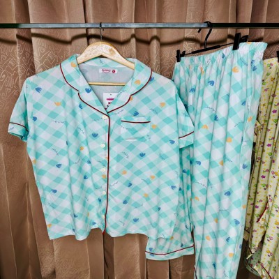 Women's Printed PJ Set – 2 Piece Sleepwear Set | Soft Breathable Nightwear for Women